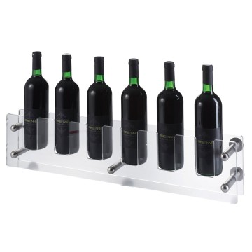 Présentoir à vin - 6 bouteilles - Linear Wall