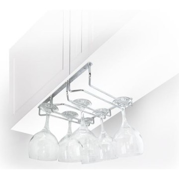 Rack 9 verres, rack à verre, rack pour verres, support pour verres, support mural pour verre, en inox