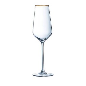 Glas mit goldenem Rand, goldenes Glas, Glas mit goldenem Rand, Weinglas, Glas zum Feiern, elegantes Glas, elegantes Weinglas